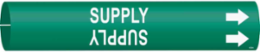 Supply Pipe Marker, 0.8125" H x 0.8125" W, Fits Pipes 0.75" Dia. Thru 1.375" Dia.
