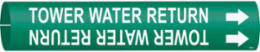 Tower Water Return Pipe Marker, 0.8125" H x 0.8125" W, Fits Pipes 0.75" Dia. Thru 1.375" Dia.