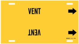 VENT Pipe Marker, 24" W, Fits Pipes 8" Dia. Thru 9.875" Dia.