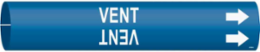VENT Pipe Marker, Fits Pipes 0.75" Dia. Thru 1.375" Dia.
