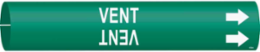 VENT Pipe Marker, Fits Pipes 0.75" Dia. Thru 1.375" Dia.