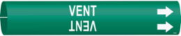 VENT Pipe Marker, Fits Pipes 1.5" Dia. Thru 2.375" Dia.
