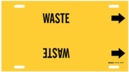 Waste Pipe Marker, 10" H x 32" W, Fits Pipes 10" Dia. Thru 15" Dia.