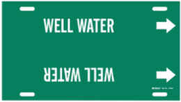 Well Water Pipe Marker, 8" H x 16" W, Fits Pipes 6" Dia. Thru 7.875" Dia.