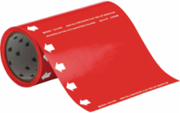Blank Pipe Marker with Arrow, 30 ft H x 8 in W, Fits Pipes 2 in Dia. or Smaller