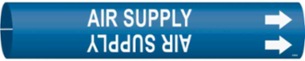 AIR SUPPLY Pipe Marker for 1.5 Inch to 2.375 Inch Pipes, Outdoor Use, Snap-On Style