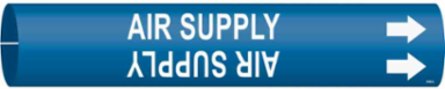 AIR SUPPLY Pipe Marker, Fits Pipes 2.5" Dia. Thru 3.875" Dia.