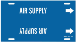 AIR SUPPLY Pipe Marker, 10 in H x 24 in W, Fits Pipes 8 in to 9.875 in Diameter