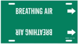 Breathing Air Pipe Marker 24 Inch W, Fit Pipes 8 Inch to 9-7/8 Inch Dia.