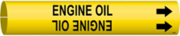 Engine Oil Pipe Marker, Fits Pipes 1.5" Dia. Thru 2.375" Dia.
