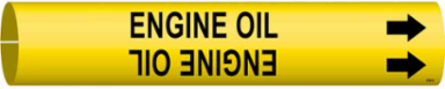 Engine Oil Pipe Marker, Fits Pipes 4" Dia. Thru 6" Dia.