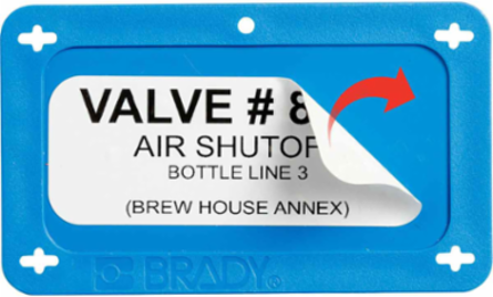 Blank Valve Tags, 2.2 Inch H x 3.7 Inch W, Plastic, Outdoor Use, Laminated