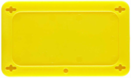 Blank Valve Tags 2.2 in H x 3.7 in W, Durable Yellow Plastic, Outdoor Use