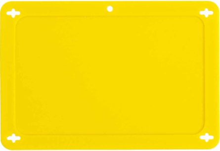 Blank Valve Tags, 3.2 Inch x 4.7 Inch, Laminated Plastic, Yellow, Abrasion-Resistant