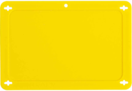 Blank Valve Tags, 3.2 Inch x 4.7 Inch, Laminated Plastic, Yellow, Abrasion-Resistant