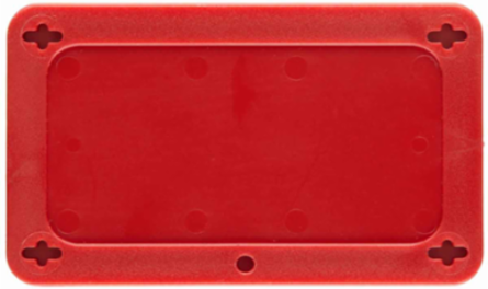 Blank Valve Tags, 2.2 Inch x 3.7 Inch, Durable Plastic, Red, Write-On Area