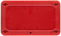 Blank Valve Tags, 2.2 Inch x 3.7 Inch, Durable Plastic, Red, Write-On Area