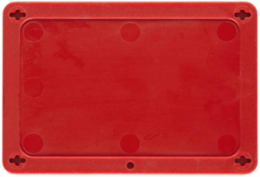 Blank Valve Tags, 3.2 Inch H x 4.7 Inch W, Outdoor Use, Red Plastic