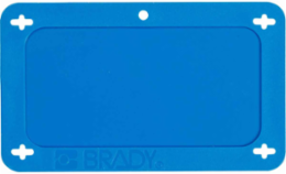 Blank Valve Tag, 2.2 Inch H x 3.7 Inch W, Laminated Plastic, Blue