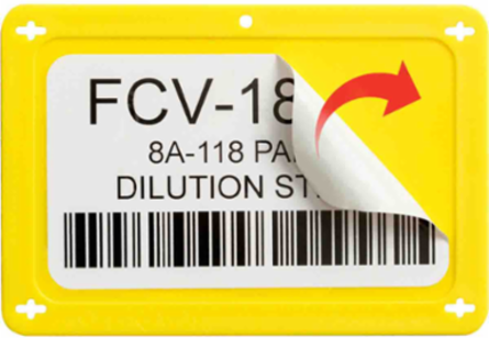 Blank Plastic Valve Tags, 3.2 Inch H x 4.7 Inch W, Blue, Abrasion-Resistant