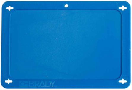 Blank Plastic Valve Tags, 3.2 Inch H x 4.7 Inch W, Blue, Abrasion-Resistant