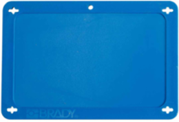 Blank Plastic Valve Tags, 3.2 Inch H x 4.7 Inch W, Blue, Abrasion-Resistant