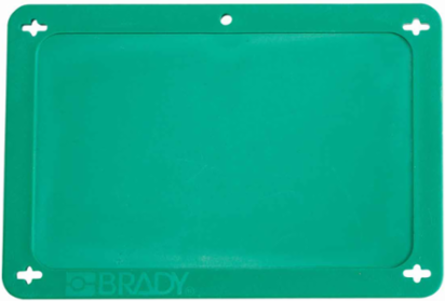 Blank Valve Tags, 3.2 Inch x 4.7 Inch, Green Plastic, Outdoor Use, Abrasion-Resistant