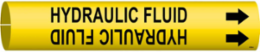 Hydraulic Fluid Pipe Marker, Fits Pipes 0.75" Dia. Thru 1.375" Dia.