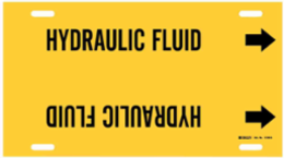 Hydraulic Fluid Pipe Marker, 10" H x 24" W, Fits Pipes 8" Dia. Thru 9.875" Dia.