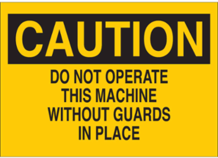 Caution Sign, 7 Inch H x 10 Inch W, Non-Reflective Aluminum, Weather-Resistant