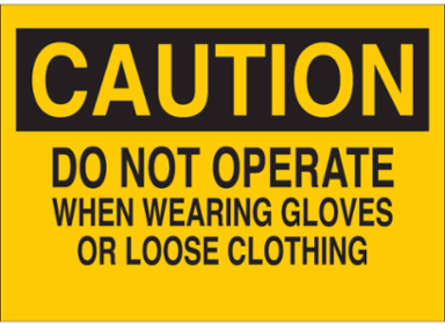 Caution Sign 10 Inch H x 14 Inch W, Non-Reflective Aluminum, Outdoor Use