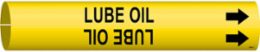 Lube Oil Pipe Marker, Fits Pipes 0.75" Dia. Thru 1.375" Dia.