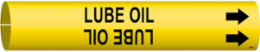 Lube Oil Pipe Marker, Fits Pipes 4" Dia. Thru 6" Dia.