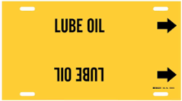 Lube Oil Pipe Marker, 10" H x 24" W, Fits Pipes 8" Dia. Thru 9.875" Dia.