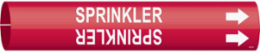 SPRINKLER Pipe Marker, Fits Pipes 1.5" Dia. Thru 2.375" Dia.