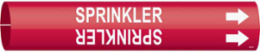 SPRINKLER Pipe Marker, Fits Pipes 4" Dia. Thru 6" Dia.