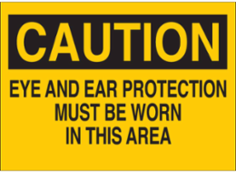 Caution Sign, 7 Inch H x 10 Inch W, Non-Reflective Aluminum, Indoor/Outdoor Use