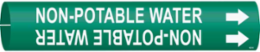 Non-Potable Water Pipe Marker, Fits Pipes 1.5" Dia. Thru 2.375" Dia.