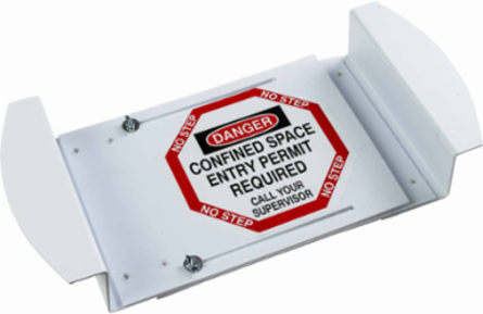 DANGER Confined Space Entry Permit Required Call Your Supervisor Sign, 21" H x 30" W x 0.24" D, Black/Red on White