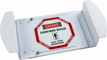 DANGER Confined Space Call Your Supervisor Sign, 21" H x 30" W x 0.24" D, Polystyrene;Polyester