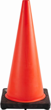 Traffic Cone With Black Base - 28"