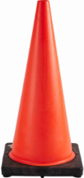 Traffic Cone With Black Base - 28"