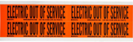 ELECTRIC OUT OF SERVICE Labels, Card of 4 Labels