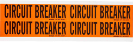 CIRCUIT BREAKER Label, Card of 4 Labels