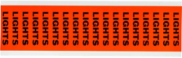 LIGHTS Label Card of 18 Labels