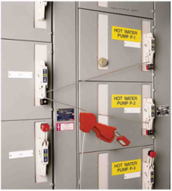 Original Cable Lockout Device with 6 ft Galvanized Steel Cable, Yellow