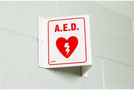 V MSDS Sign, 6" H x 9" W x 4" D
