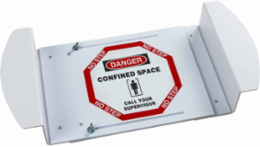 DANGER Confined Space Call Your Supervisor Sign, 30.5" H x 42" W x 0.24" D, Polystyrene;Polyester