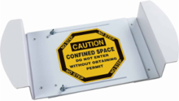 Caution Confined Space Sign, 30.5 Inch H x 42 Inch W, Abrasion-Resistant, Gloss Finish