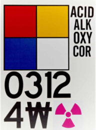 NFPA Placard System Kit, 15" H x 15" W x 0.004" D